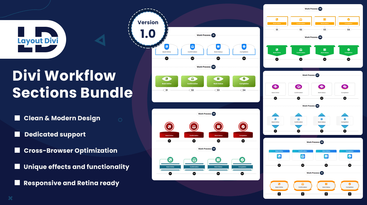 Divi Workflow Sections Bundle Divi Workflow Sections Bundle
